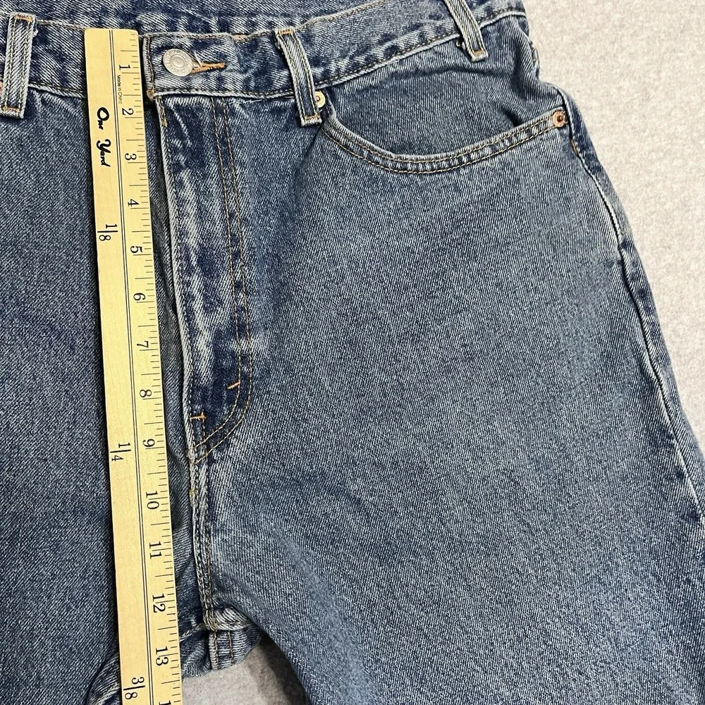 Vintage Levis 550‎ Jeans Mens 36X31 Blue Relaxed Tapered Medium Denim *Hemmed*